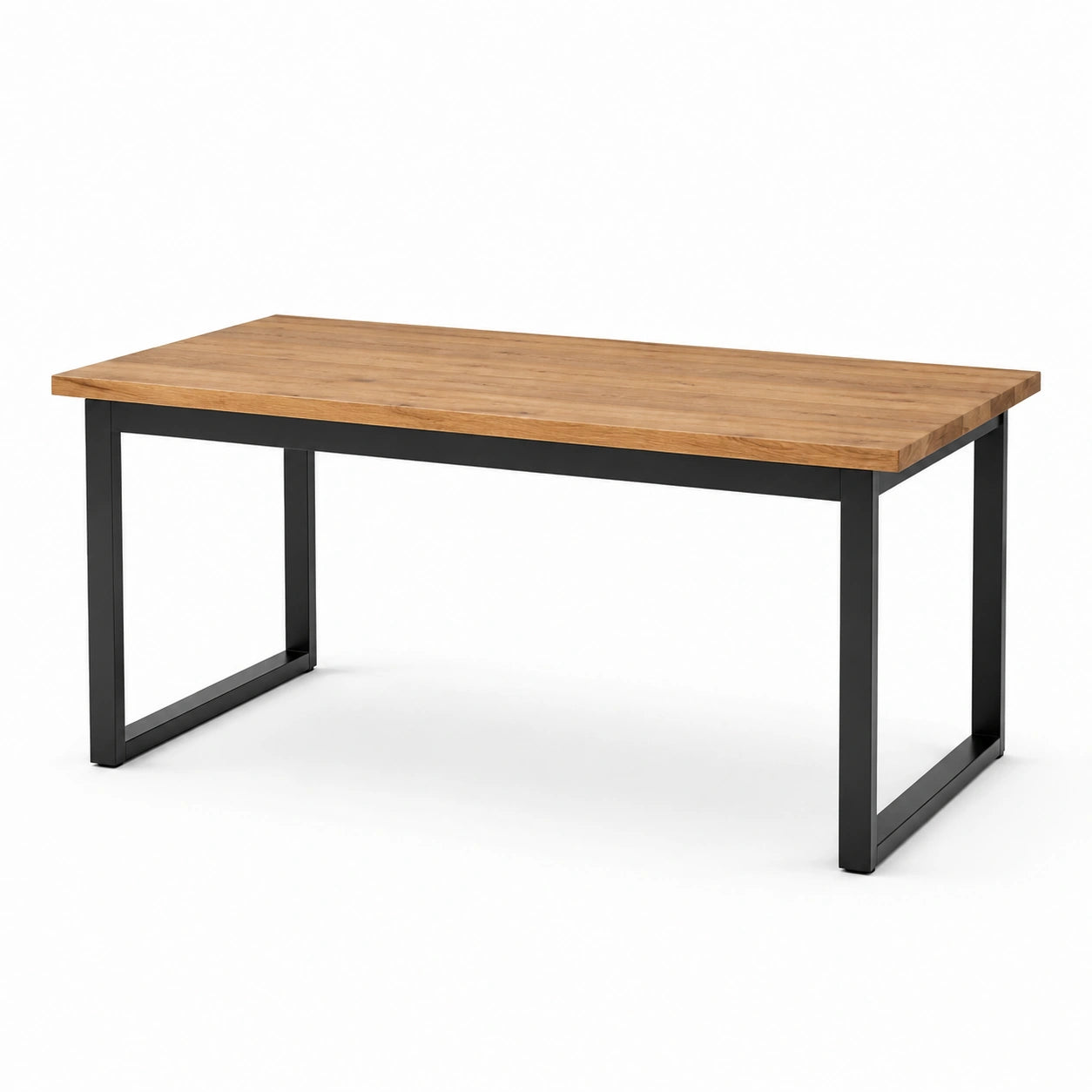 Tavolo rettangolare in legno e metallo 180x90x75 cm