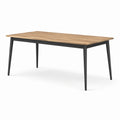 Tavolo da pranzo in legno e metallo 180x90x75 cm