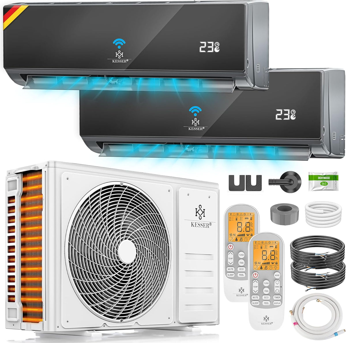 Condizionatore, K-KI18000, KESSER, Bianco, Wi-Fi