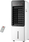 Condizionatore portatile, BeiJingYZ, 26x30x72 cm, 7 litri, 75 W, Bianco, telecomando, timer