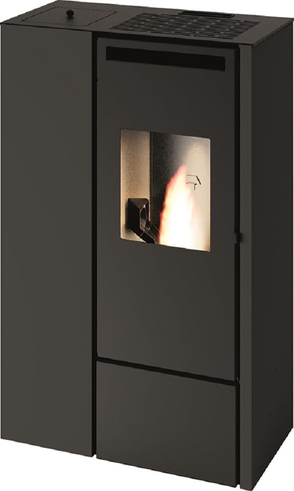 Punto Fuoco, Impianti di riscaldamento a pellet, 11 kW, 300 m, 8 cm, Nero