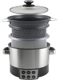 Emerio, Multi-Cooker, MC-108687.1, 30,5 x 30 cm, 1000 W, 240 V, Nero, acciaio inox