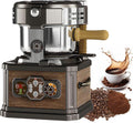 ZMJGLL, Macchina da caffè automatica, 21 × 28 × 27,1 cm, 700 W, 150 g, Nero, acciaio inox