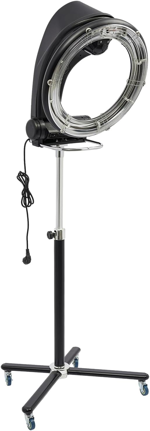 pochcicou, Caschi per asciugatura, 950 W, 173 cm, 220 V, Nero, altezza regolabile