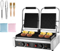 VEVOR, Piastre tostapane, 48 x 23 cm, 3600 W, 50 °C, Argento, acciaio inox