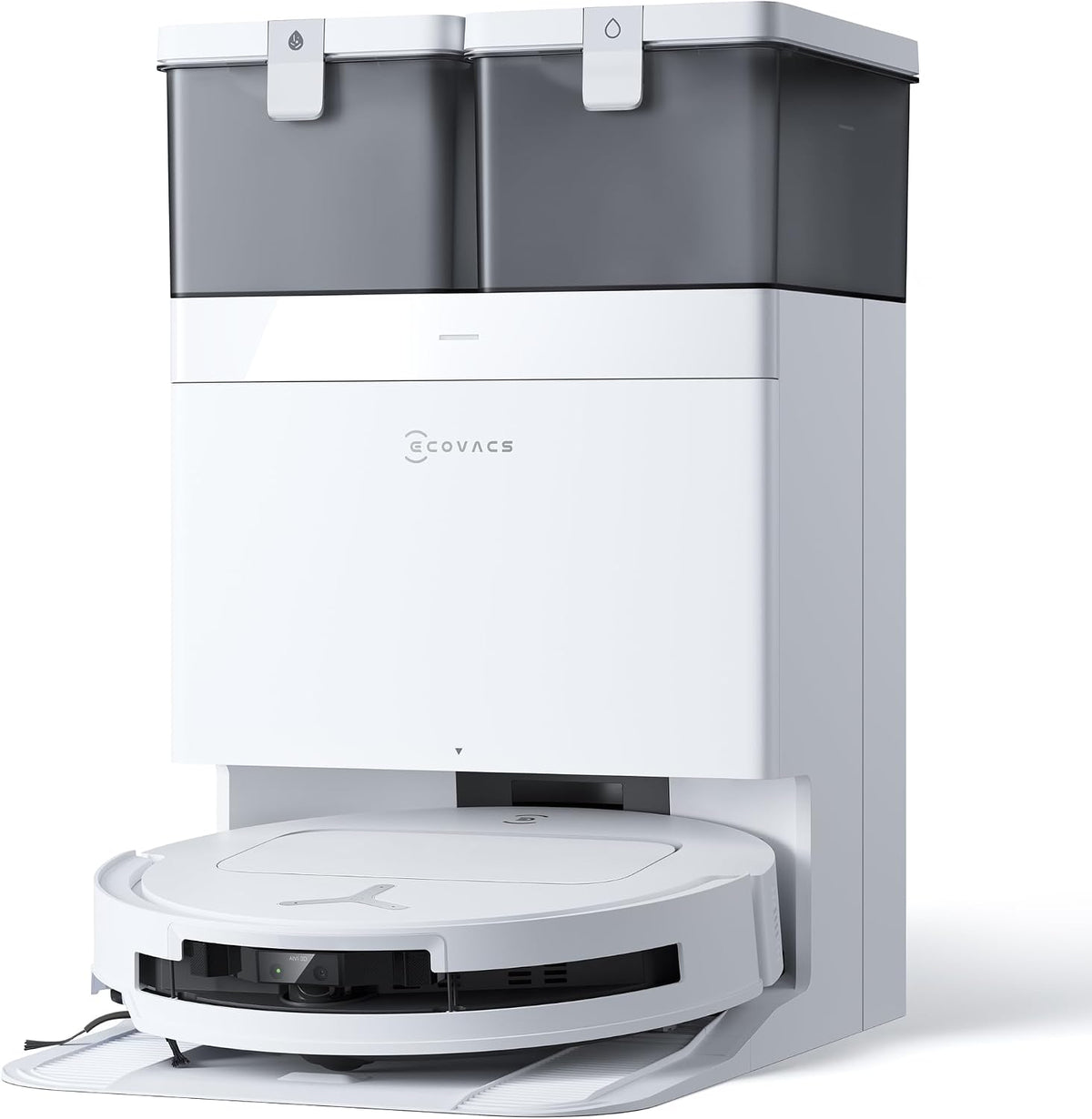 ECOVACS, Robot aspirapolvere, T50, 81 mm, Bianco