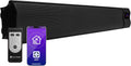 KLARSTEIN, Stufe elettriche, CO2, 2400 W, 157,5 x 15 x 19 cm, 15 m, Nero, Wi-Fi, telecomando, resistente alle intemperie