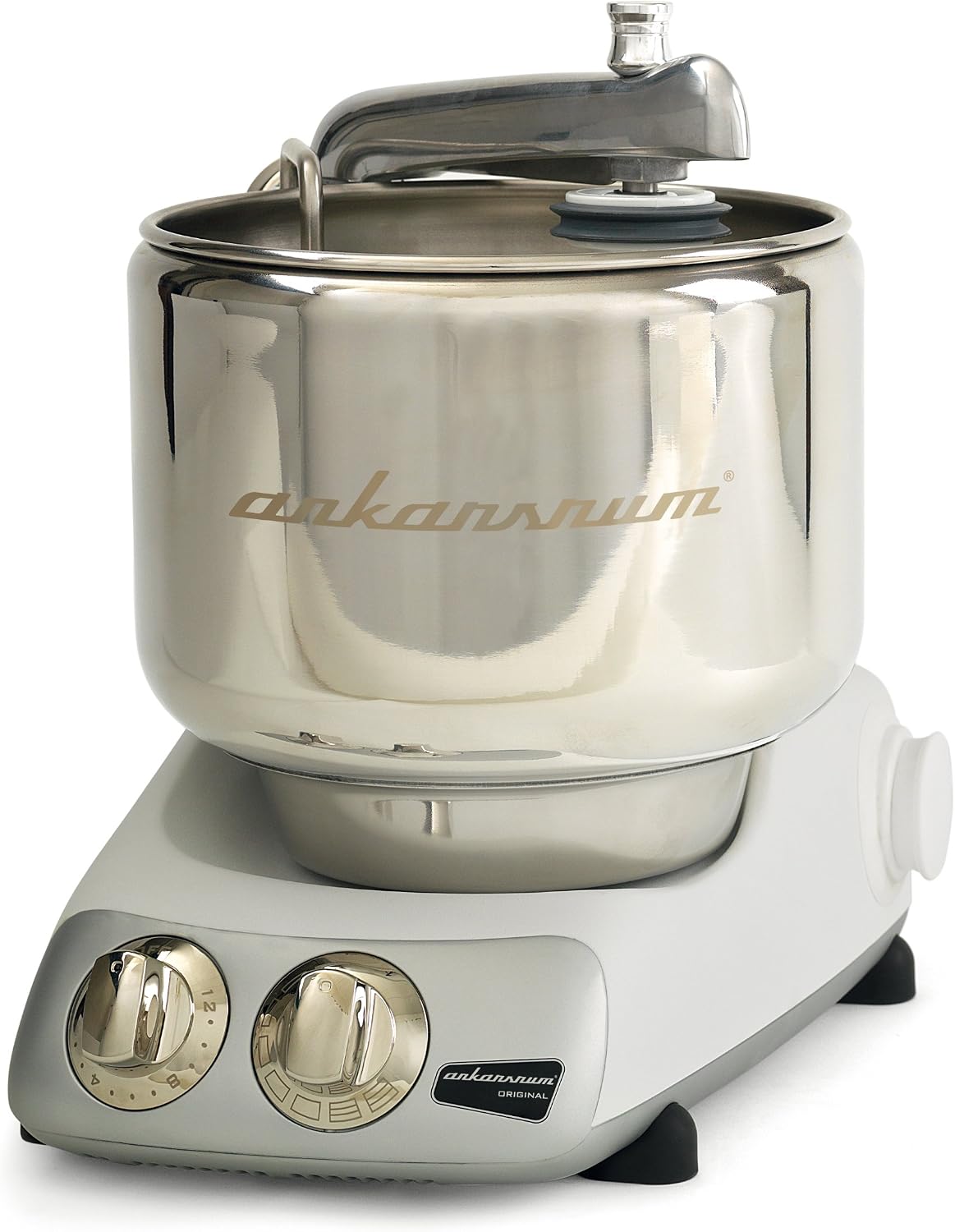 Ankarsrum, Robot da cucina, 6220 WH, 7 litri, Bianco, acciaio inox, vano contenitore