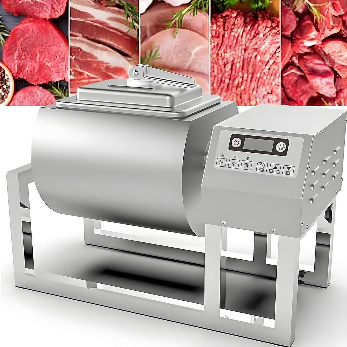 Macchine sottovuoto per alimenti, HTDRE, 18 Litri, 33x30x25 cm, 0,45 kW, Argento, acciaio inox