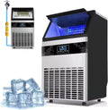Macchina per cubetti di ghiaccio, PPLDABNK, 55 Kg, 388 x 370 x 798 mm, 3 cm, Argento, acciaio inox