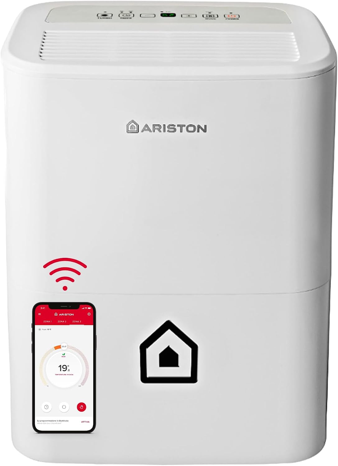 Ariston, Deumidificatore, 16S, 16 L, 330 w, Bianco, Wi-Fi