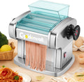 CGOLDENWALL, Macchine per la pasta elettriche, 135 W, 2.5 mm, 4 mm, Argento, acciaio inox, 2 in 1
