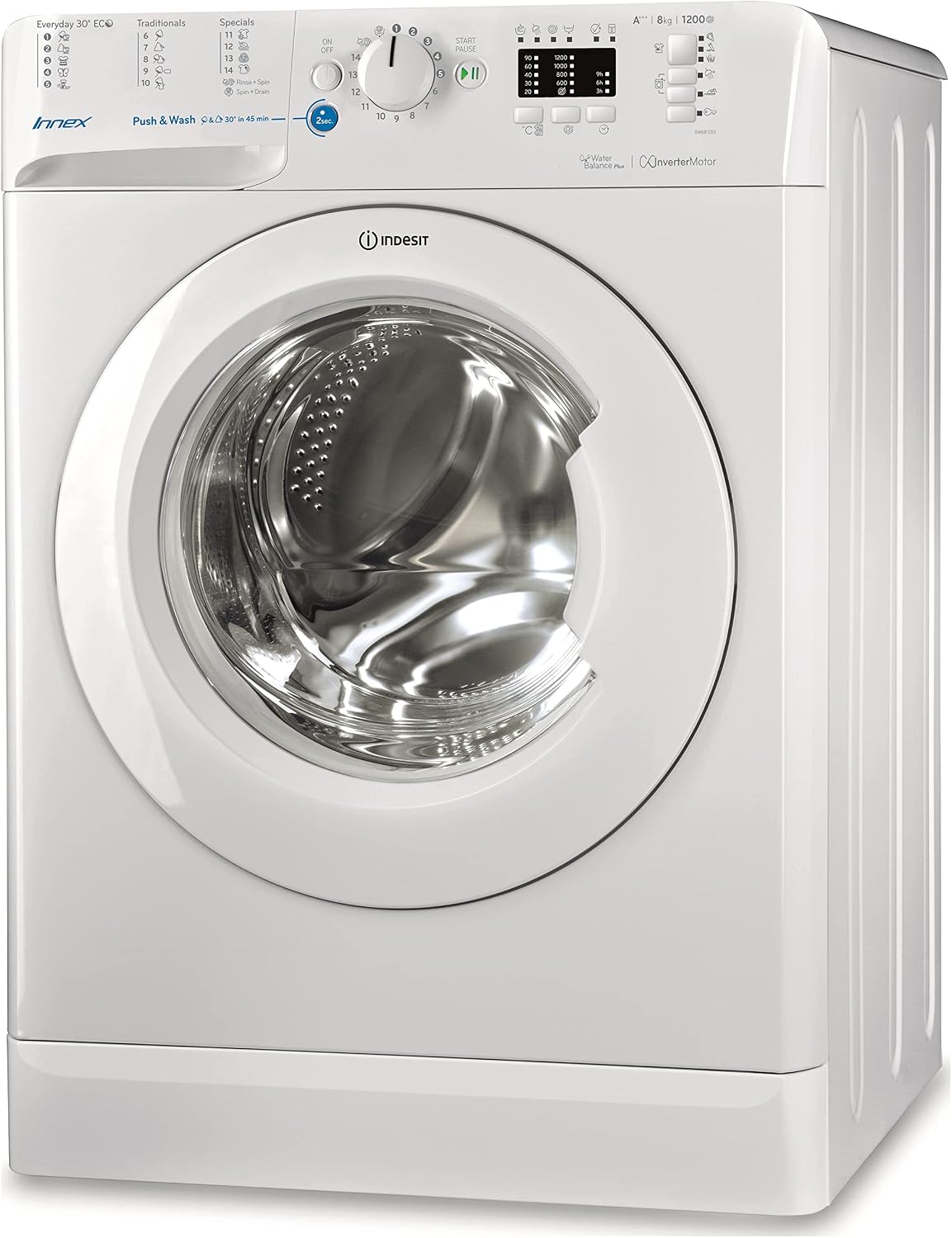 Indesit, Lavatrice, 81283X, 8 kg, Bianco