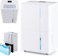 RELAX4LIFE, Deumidificatore, 40 L, 34 cm, 25 cm, Bianco, illuminazione LED, timer