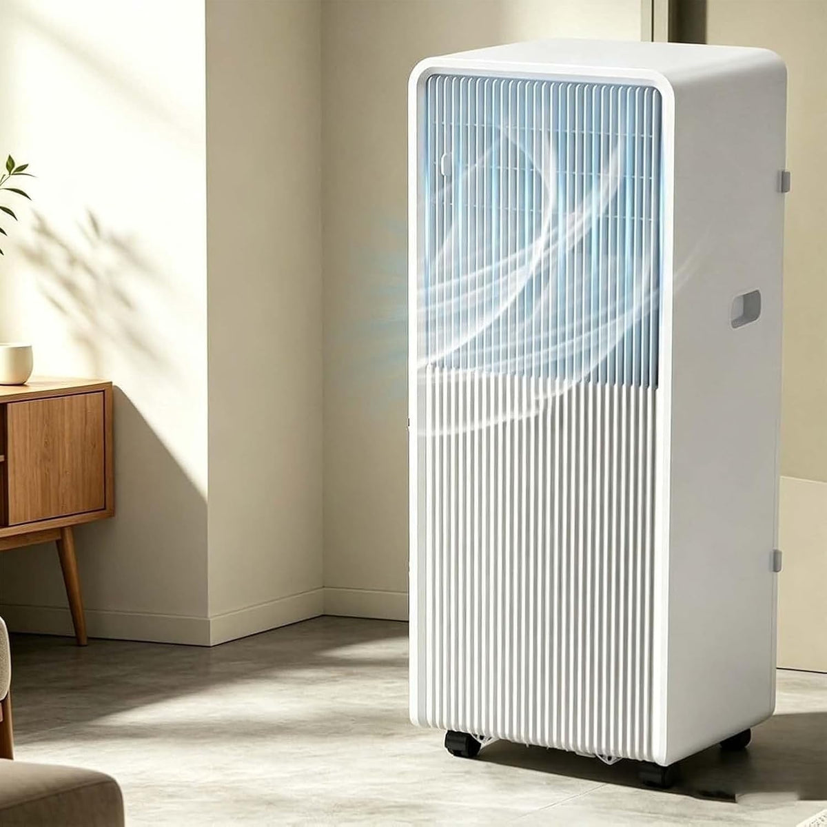 Condizionatore, DAEFAG, 5000 BTU, 10 m, Nero, telecomando, timer, motore inverter