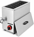 Macchine per Hot Dog, 21 l, 58 x 25 x 46 cm, 15 kg, Nero, acciaio inox