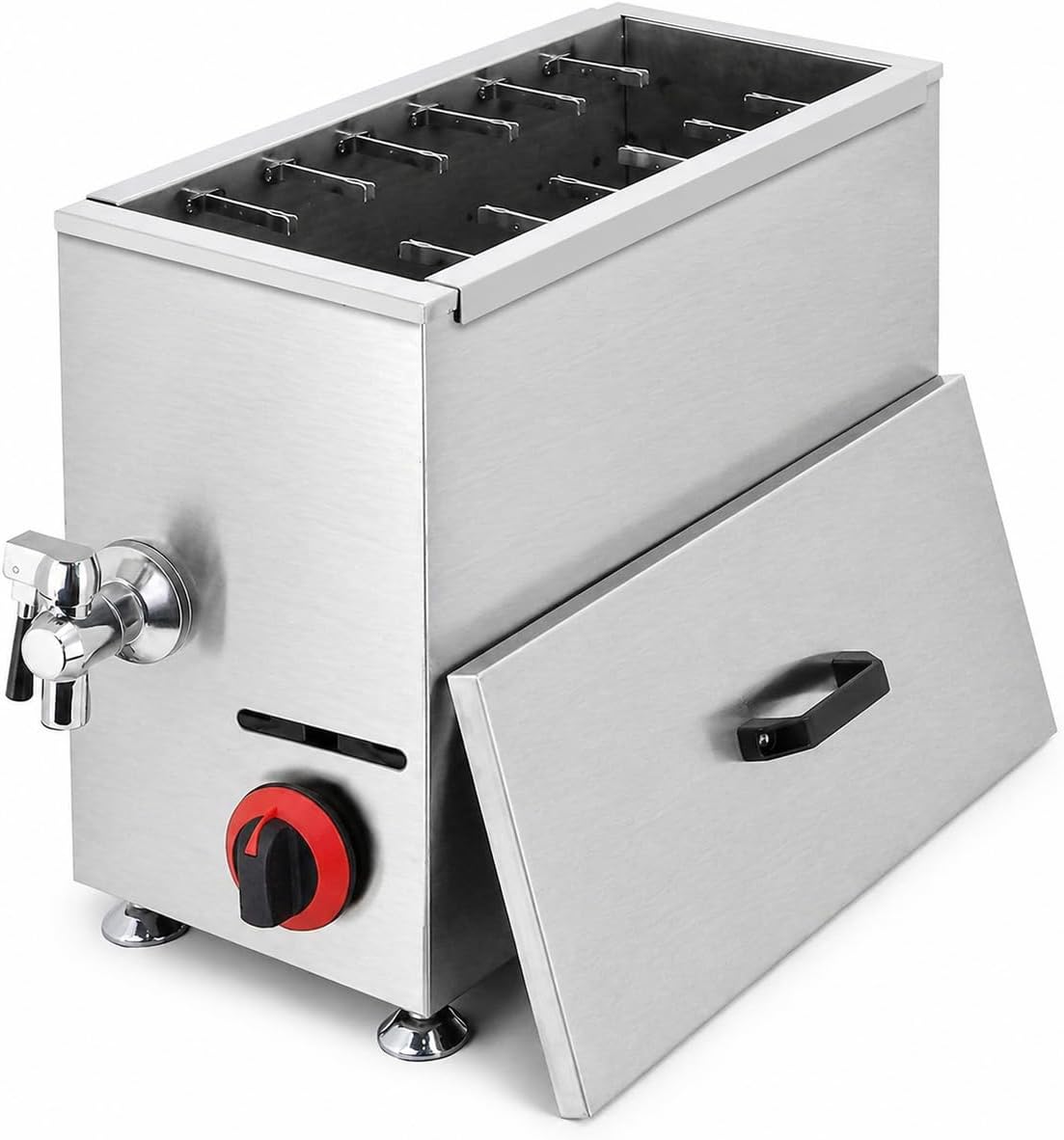 Macchine per Hot Dog, 21 l, 58 x 25 x 46 cm, 15 kg, Nero, acciaio inox