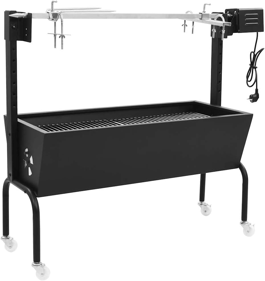 Ordellia, Girarrosto, 429 x 363 mm, 90 cm, 50 cm, Argento, acciaio inox, altezza regolabile