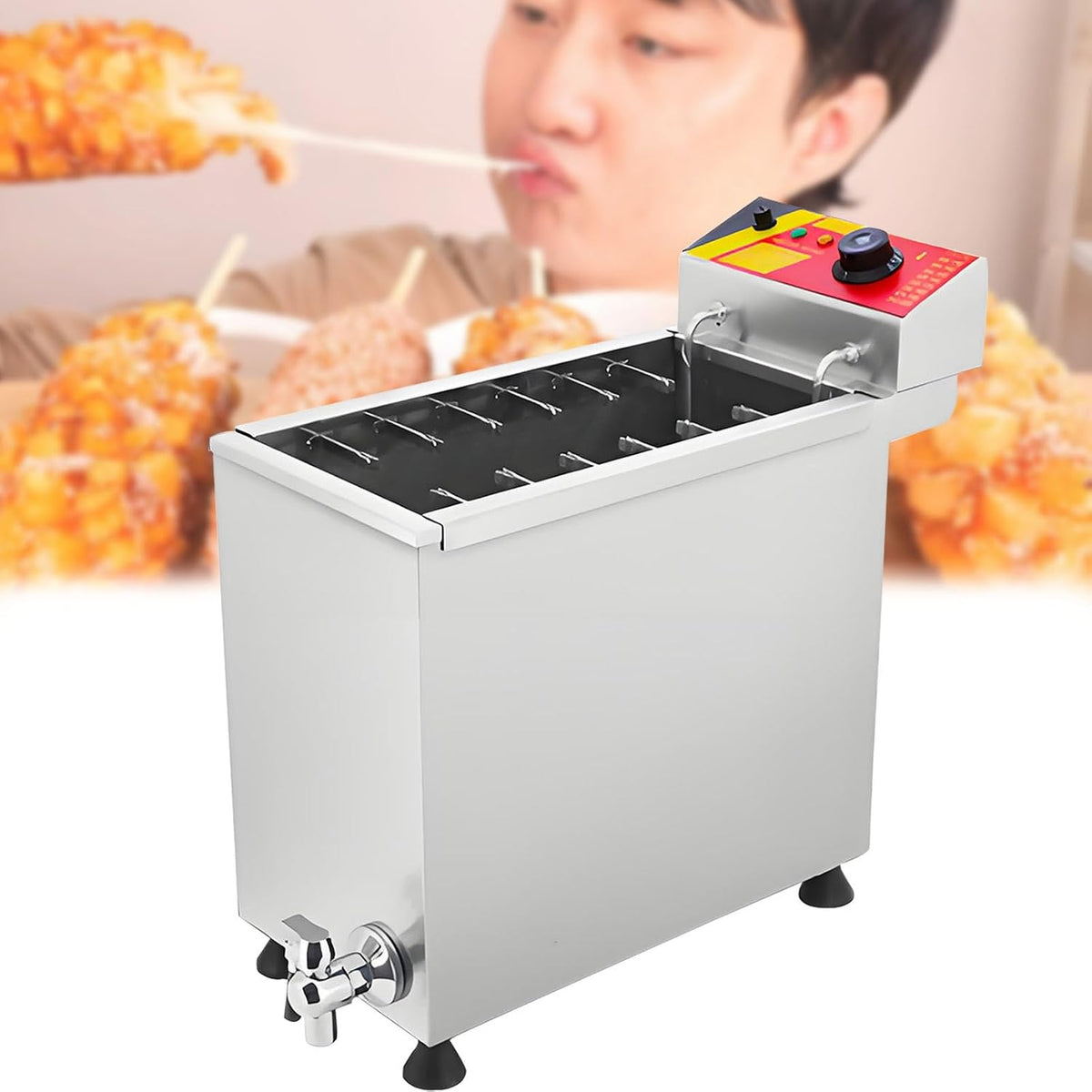 PxkVrin, Macchine per Hot Dog, 25 l, 54,5 cm, 15 kg, Argento, acciaio inox