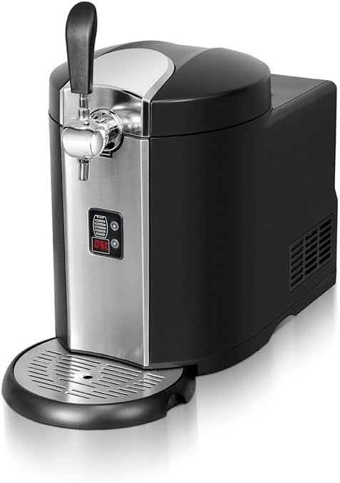 Spillatori per birra, Kitchen Chef, 5 l, 27 x 48 x 56 cm, 120 W, Nero/Argento, acciaio inox