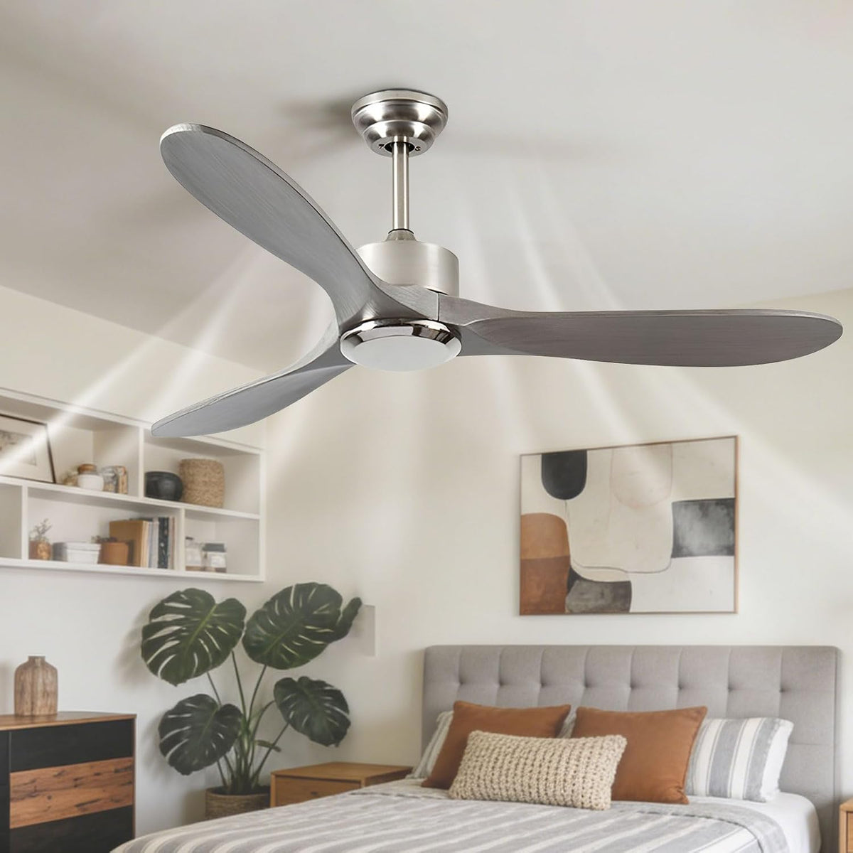 SXZHEMIBLE, Letto, 30 dB, 31 cm, Bianco, legno massello, Wi-Fi, telecomando, timer