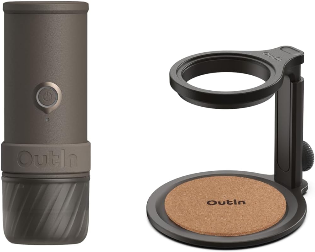 OutIn, Macchina da caffè, Nero/Argento