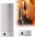 NzEupno, Asciugatrice, 1000 W, 4,1 kg, 15 cm, Bianco, struttura pieghevole, illuminazione LED, timer