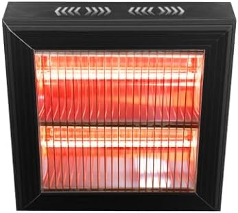Giordanoshop, Stufe elettriche, HLQT40BG, 4000 W, 42x43x11 cm, 230 V, Nero
