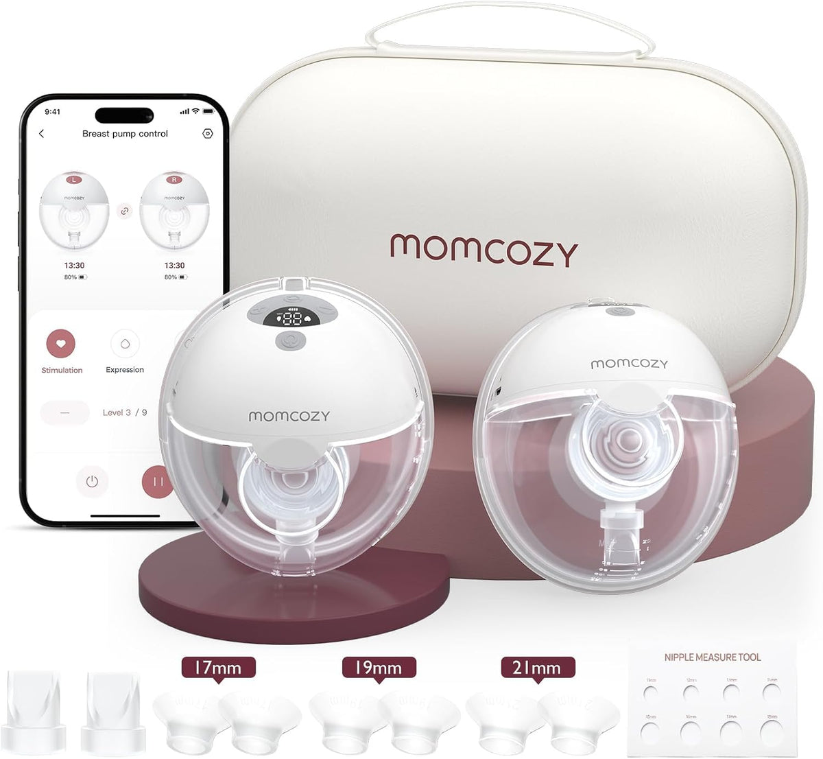 momcozy, Tiralatte, 24 mm, Nero