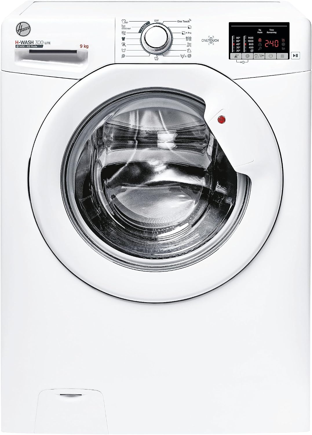 Hoover, Lavatrice, 492DA4-S, 60x52x85 cm, 9 Kg, 60°C, Bianco