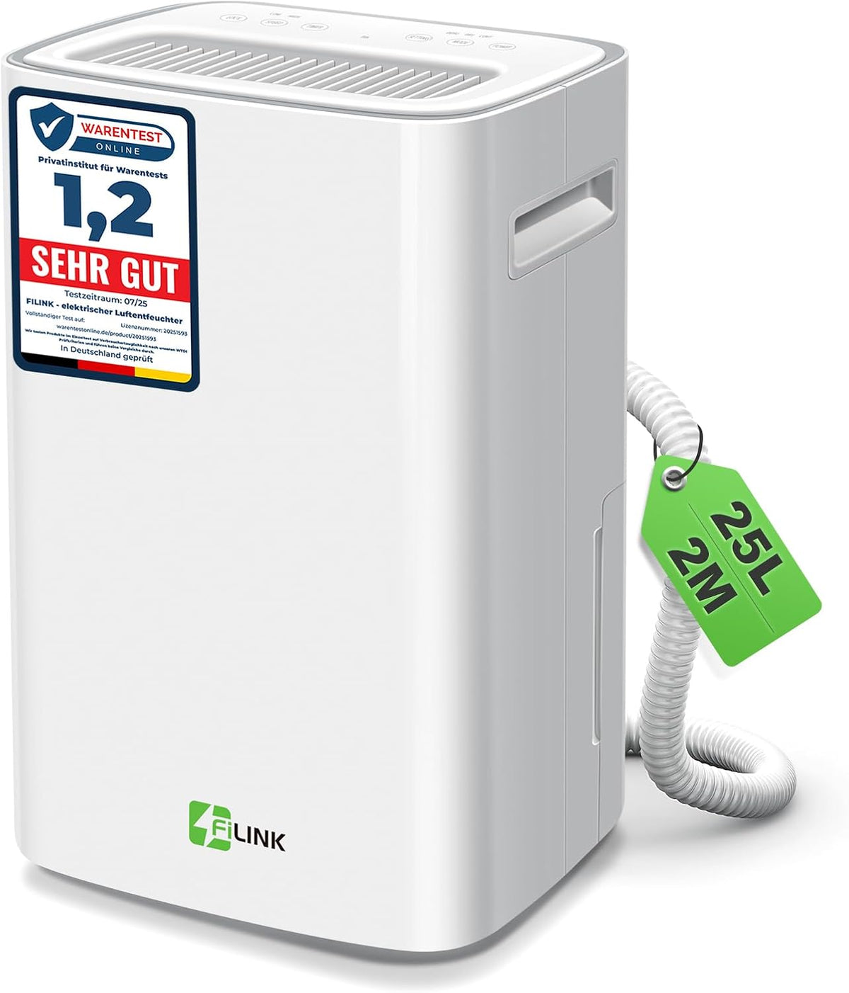 Deumidificatore, FILINK, 25 L, Bianco