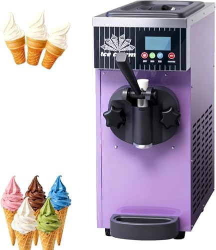 Gelatiera, 450 W, 3,5 l, 20 x 40 x 51 cm, Argento, acciaio inox, illuminazione LED, timer, autopulizia