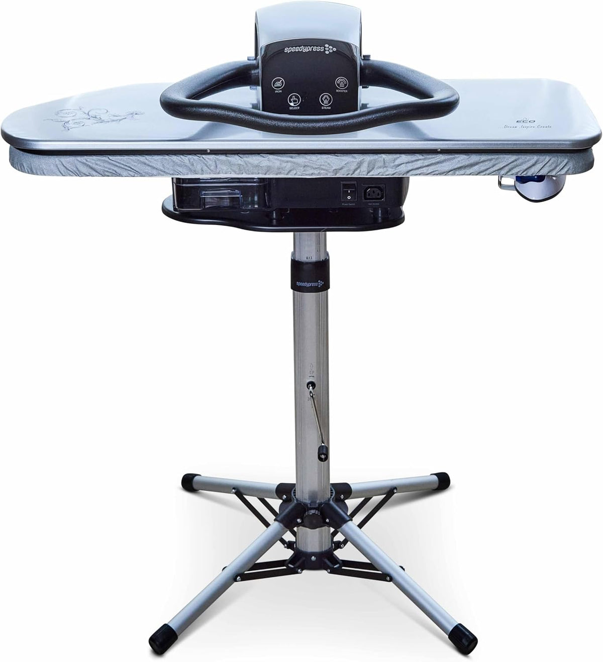 Presse da stiro, Speedypress, 91 cm, 29,5 cm, 50 kg, Argento, spegnimento automatico