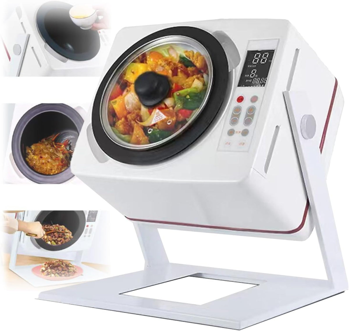 Multi-Cooker, 46 x 39 x 41 cm, 240 °C, 6 litri, Nero