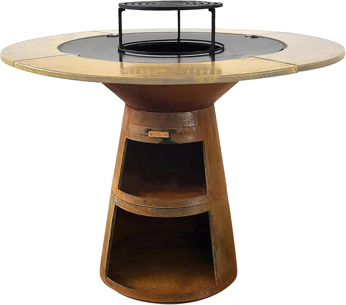 PUR LINE, Barbecue a carbone, 121x121x105 cm, 80 cm, Nero