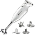 bamix, Frullatore, M350, 300 W, 240 V, Argento/Bianco, acciaio inox