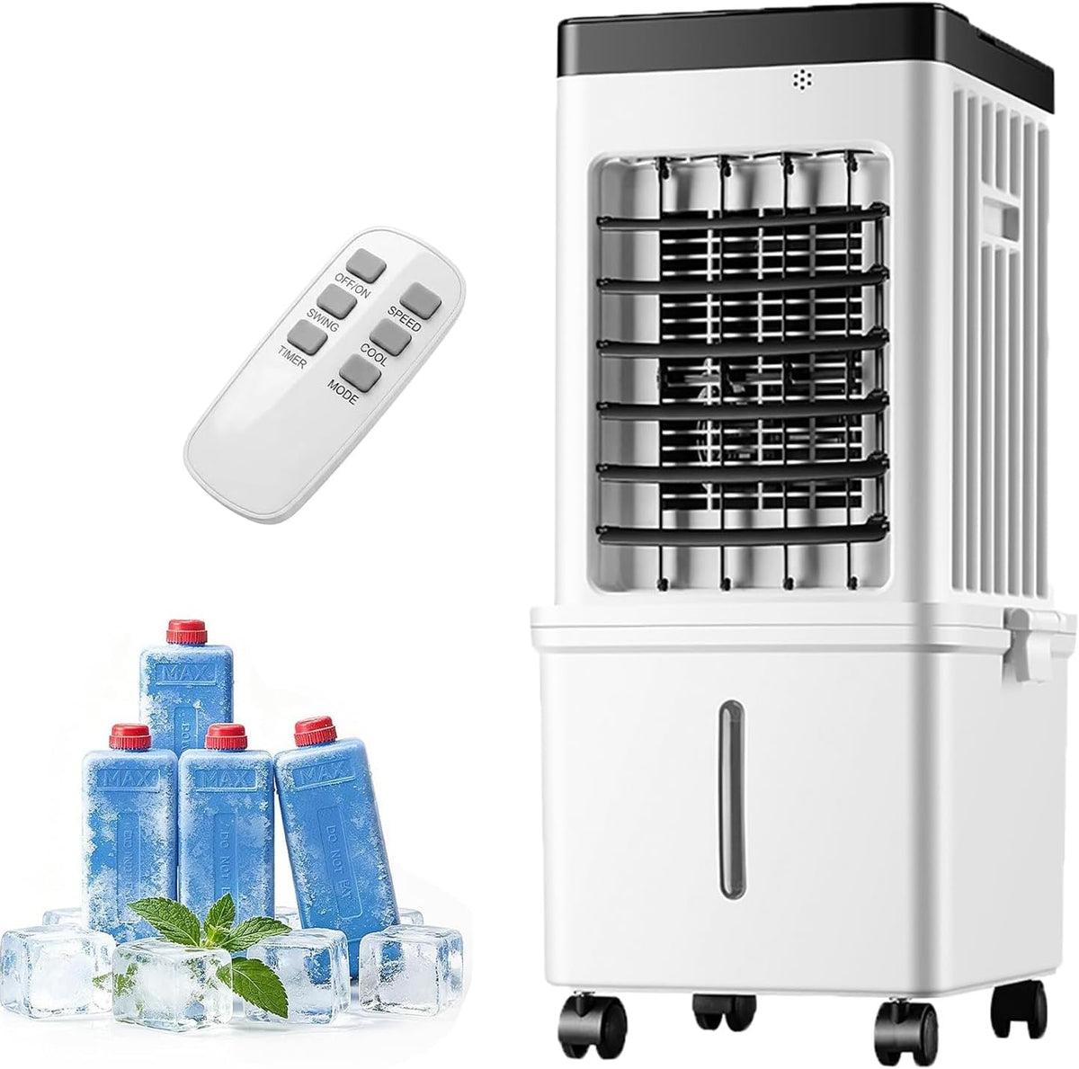 Letto, 7000 BTU, 5 L, 220 V, Bianco, illuminazione LED, telecomando, timer