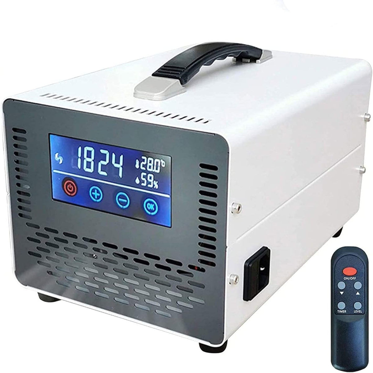 RDJSHOP, Purificatore d'aria, 220 V, 27,5 cm, 18,5 cm, Bianco, acciaio inox, telecomando, timer