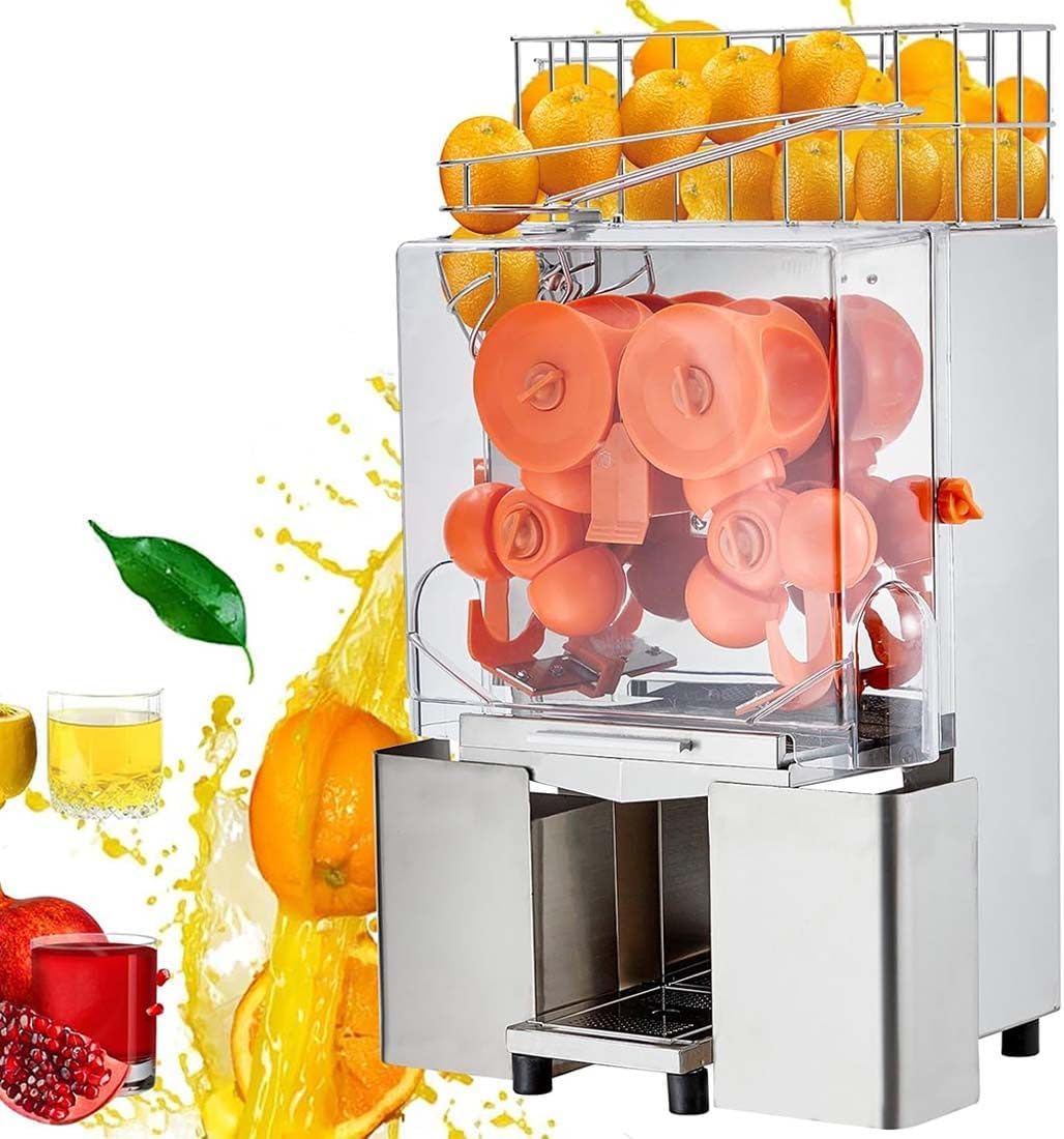 Spremiagrumi, GJBMXSM, 120 W, 220 V, 40 mm, Argento/Arancione, acciaio inox