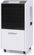 COSTWAY, Deumidificatore, 118 L, 42,5 x 42 x 81,5 cm, 100 cm, Bianco, timer