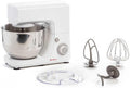 Moulinex, Robot da cucina, QA1501, 800 W, 4.8 Litri, 1.8 kg, Argento/Bianco, acciaio inox
