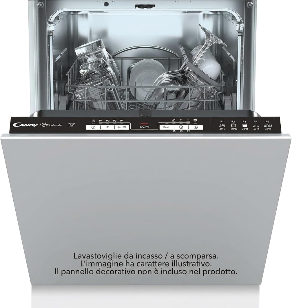 CANDY, Lavastoviglie, 44,8 x 55,9 x 81,6 cm, 45 cm, Bianco