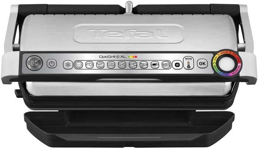 Tefal, Bistecchiere, GC702D, 40 x 20 cm, 2000 W, Argento/Nero, acciaio inox, funzione grill
