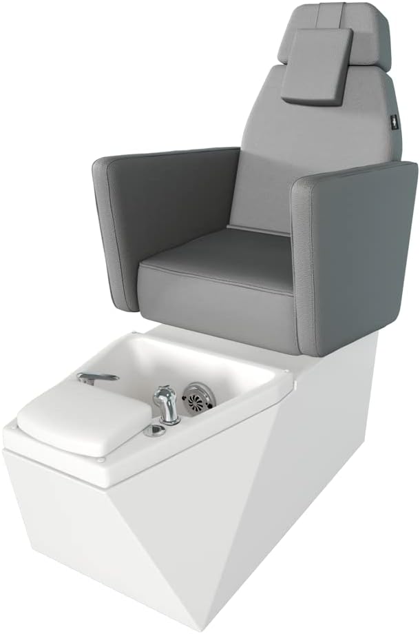 Poltrona, NEOBEAUTY BCN, 120x140x70 cm, Grigio, illuminazione LED