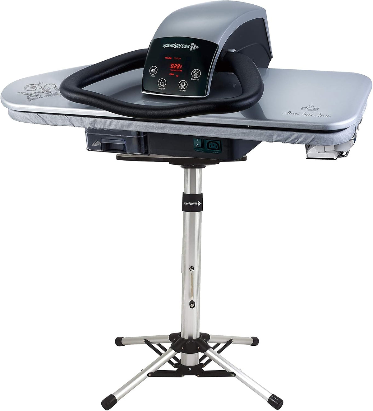 Speedypress, Presse da stiro, 81 cm, 750 ml, Argento, spegnimento automatico, protezione dal surriscaldamento