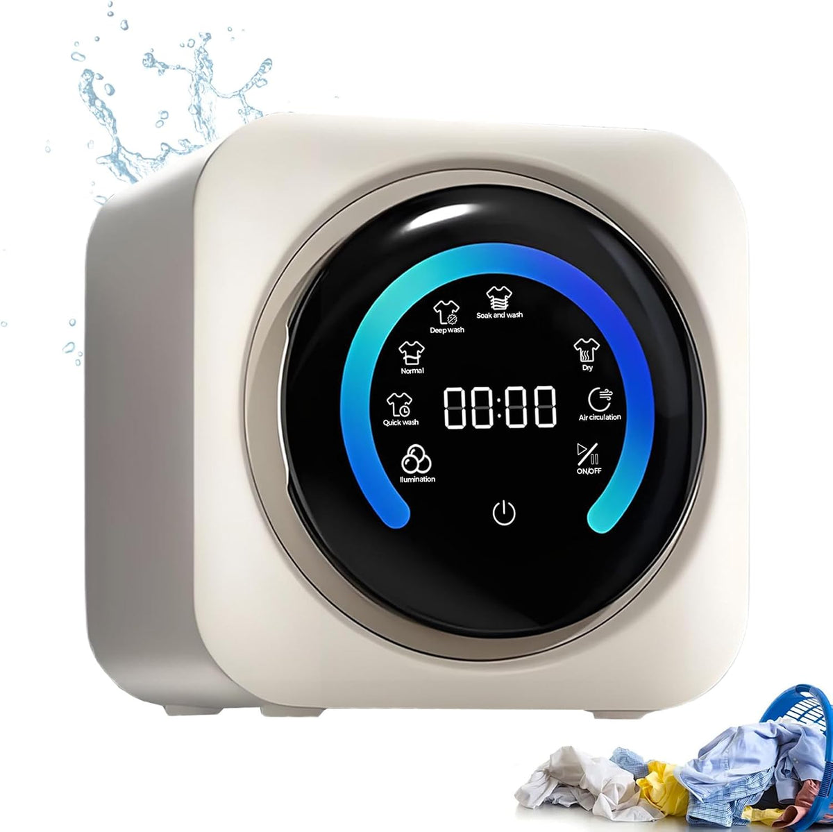 BANGBANGJI, Lavatrice, 3,5 l, 45 dB, Bianco, 2 in 1