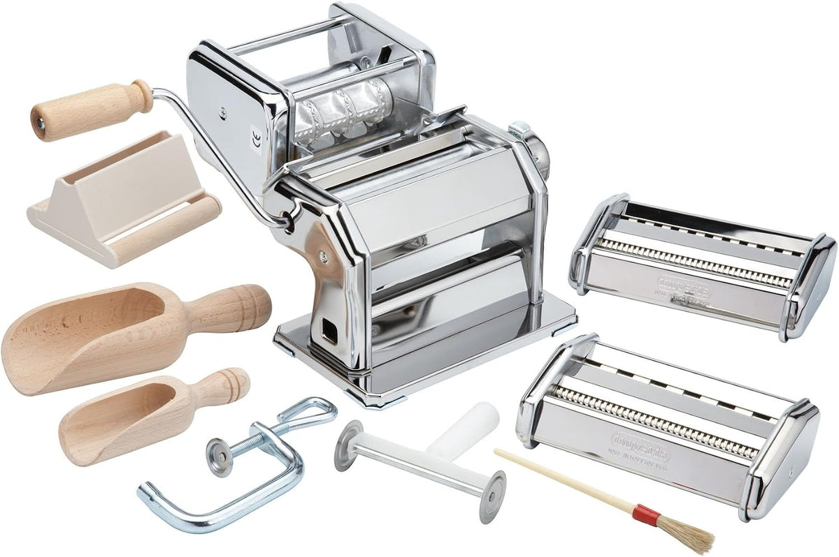 Imperia, Macchine per pasta a mano, 45.7 x 34.9 x 19.1 cm, Argento