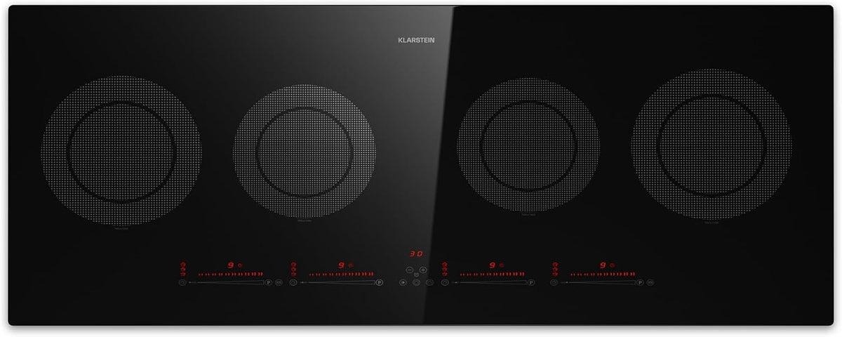 KLARSTEIN, Piano cottura a induzione, 11600 W, 90 x 35 x 6 cm, 10 kg, Nero, timer, protezione dal surriscaldamento