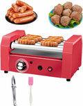 Macchine per Hot Dog, YGHBFRSZ, 600 W, 360 °c, 18 mm, Nero, acciaio inox