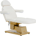 physa wellness & lifestyle, Lettini, 200 kg, 52 x 100 cm, 300 W, Bianco/Oro, ecopelle